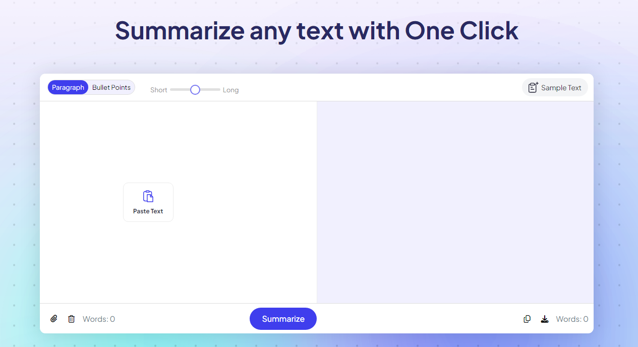 AI Text Summarizer — BART-powered summarization app